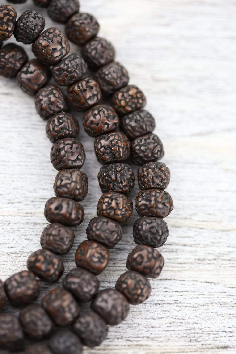 Aged Dark Rudraksha Beads - Image 8