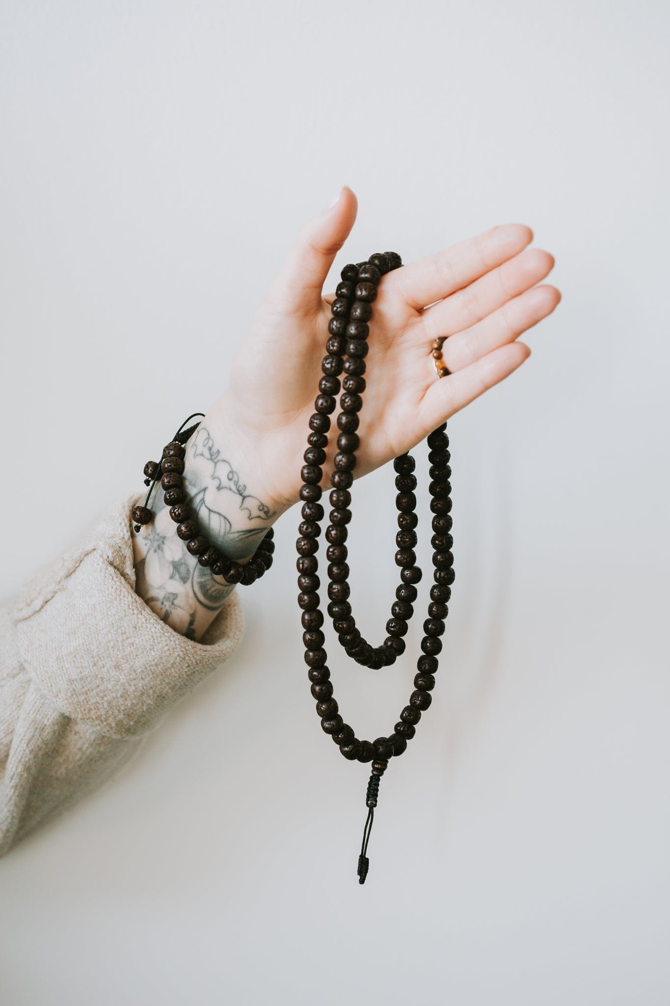 Aged Dark Rudraksha Beads - Image 6