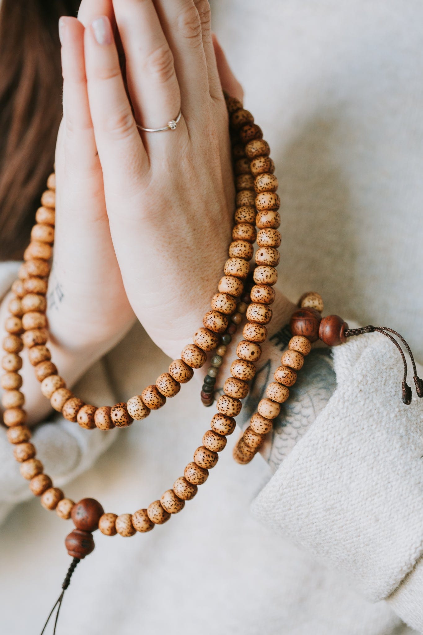 Anxiety-Relieving Lotus Seed Mala - Image 8