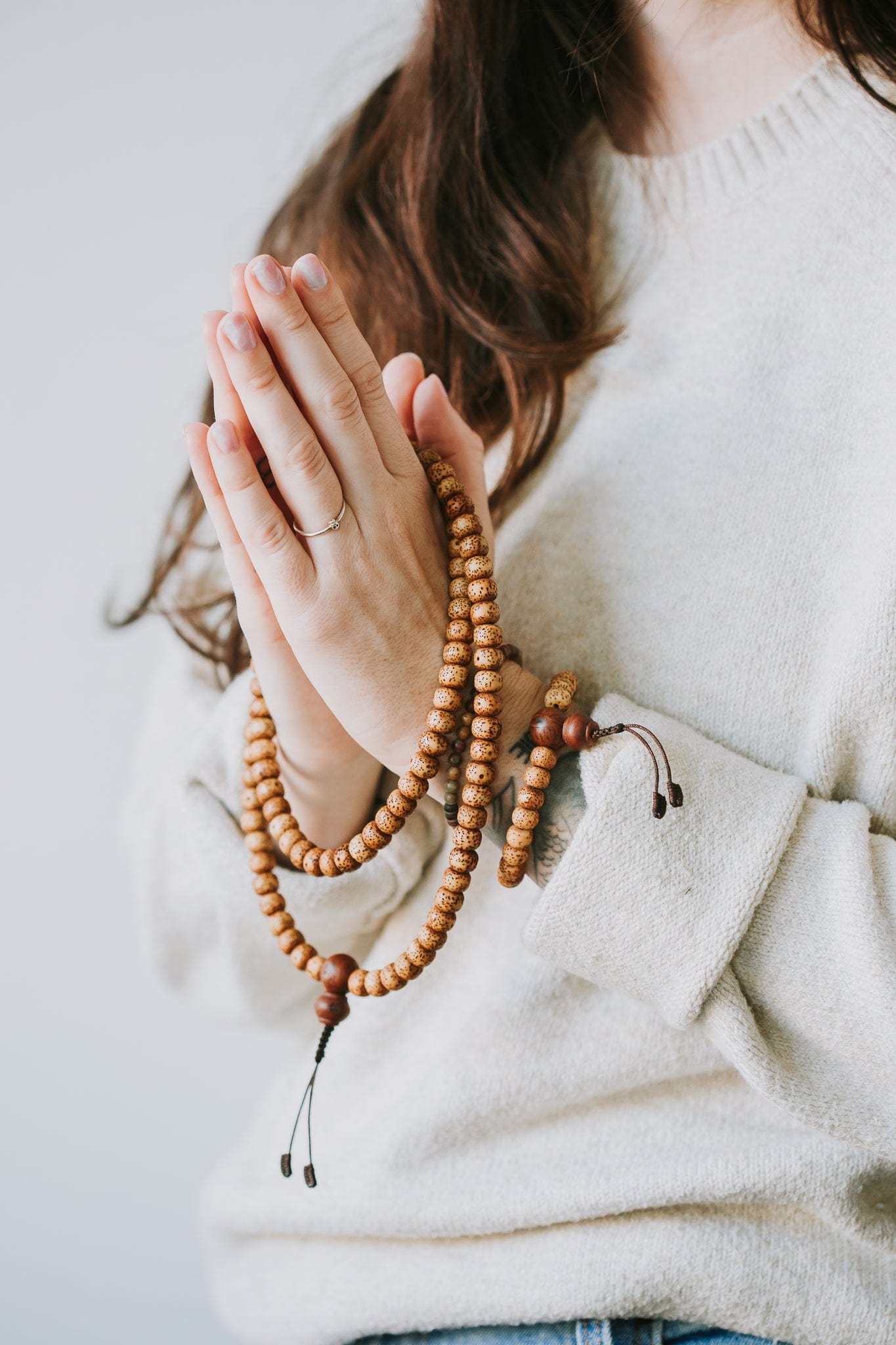 Anxiety-Relieving Lotus Seed Mala - Image 3