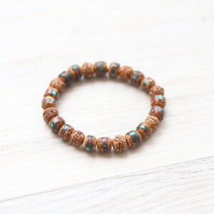 Art & Heritage Inlaid Rudraksha Bracelet