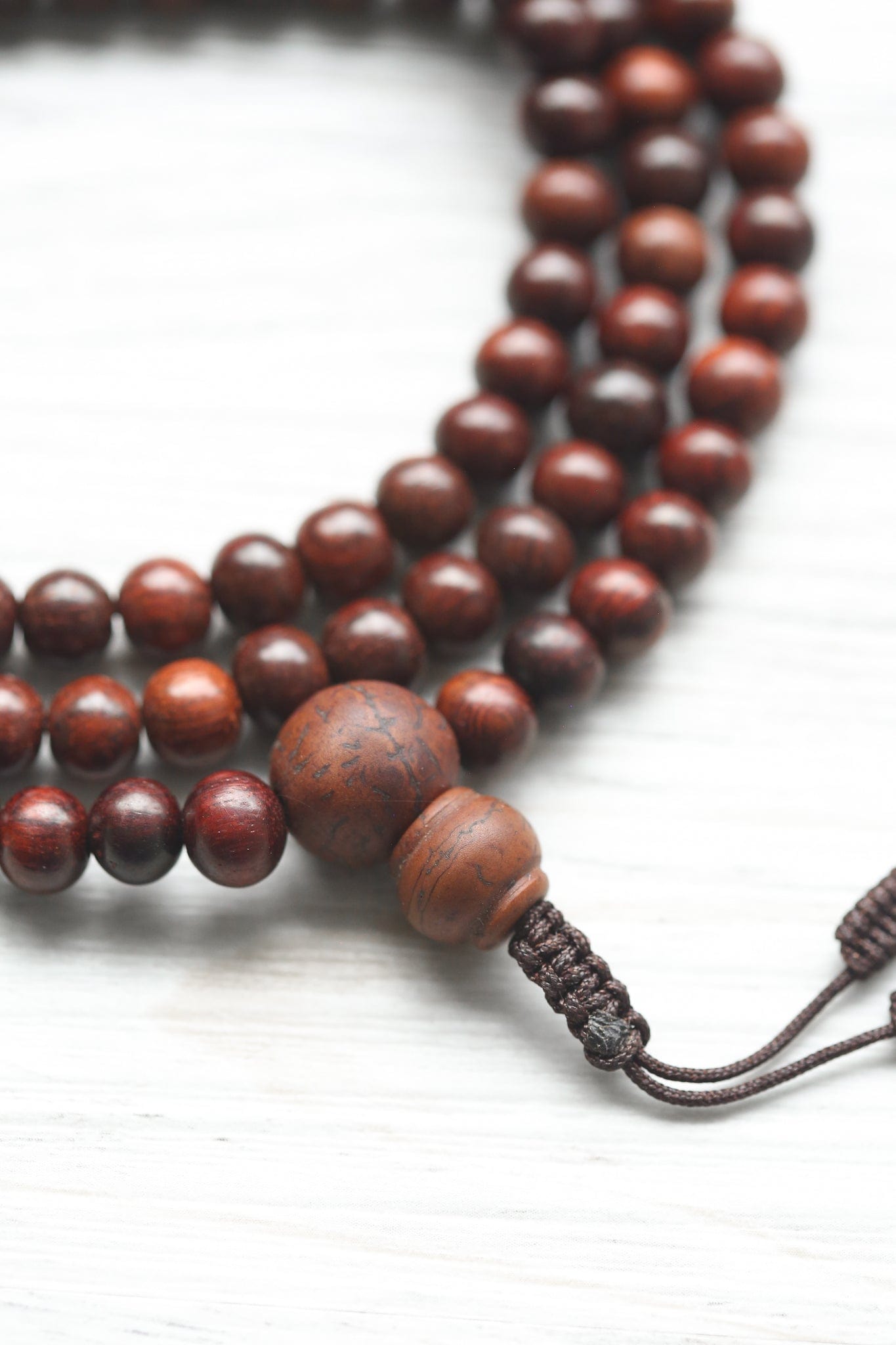 Calming Thai Rosewood Mala Necklace - Image 4