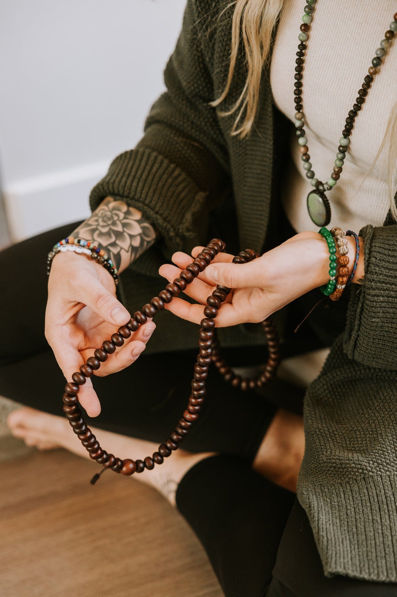 Dark Bodhi Seed Mala - Image 22