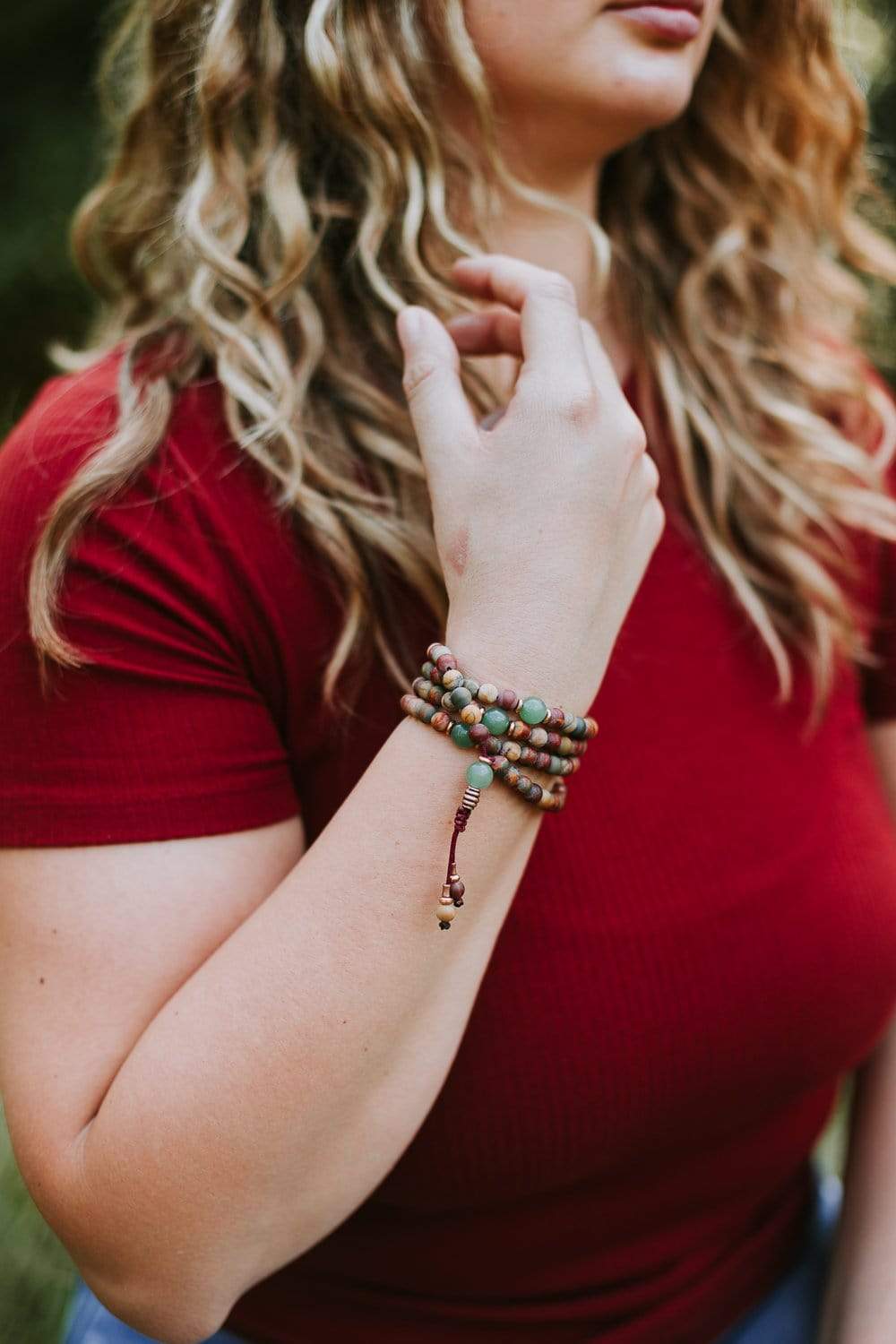 Harmonizing Riverstone Mala - Image 6