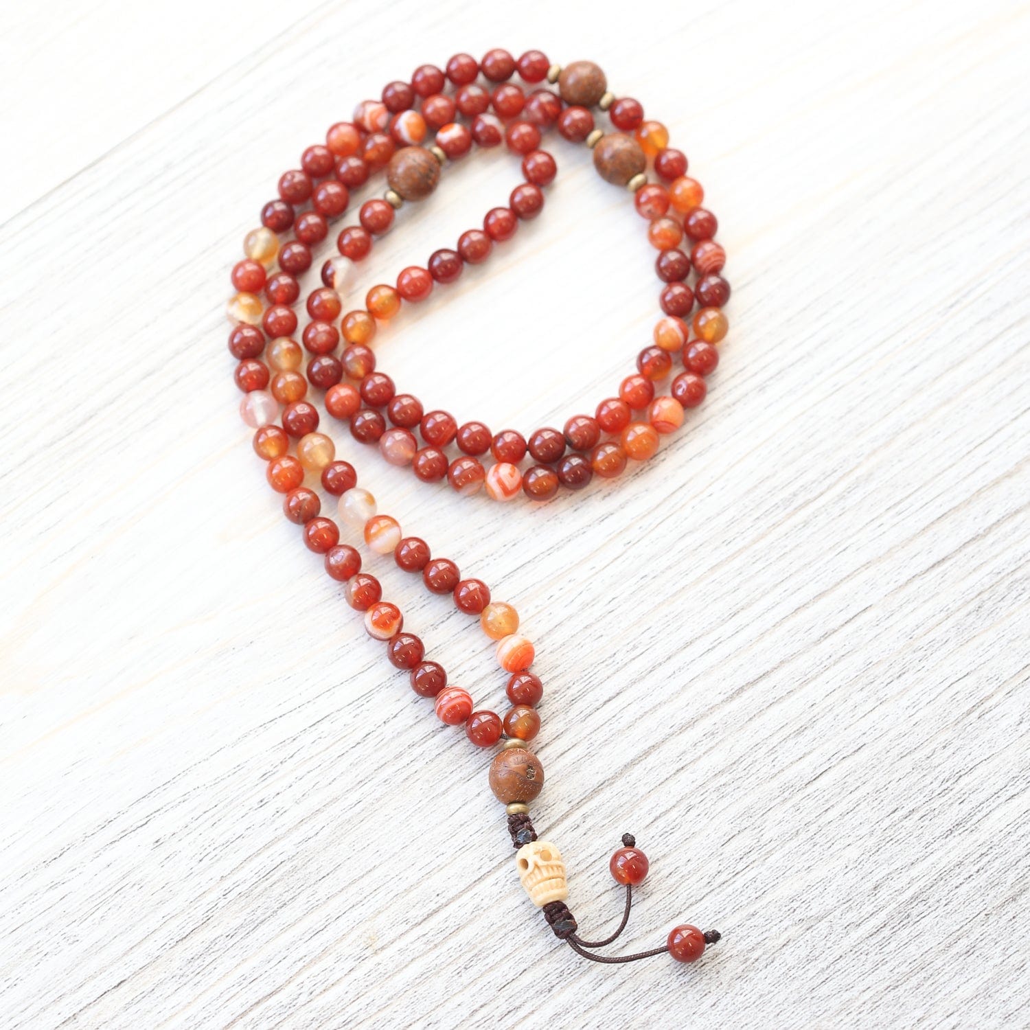 Sardonyx Flame of Impermanence Mala - Image 2