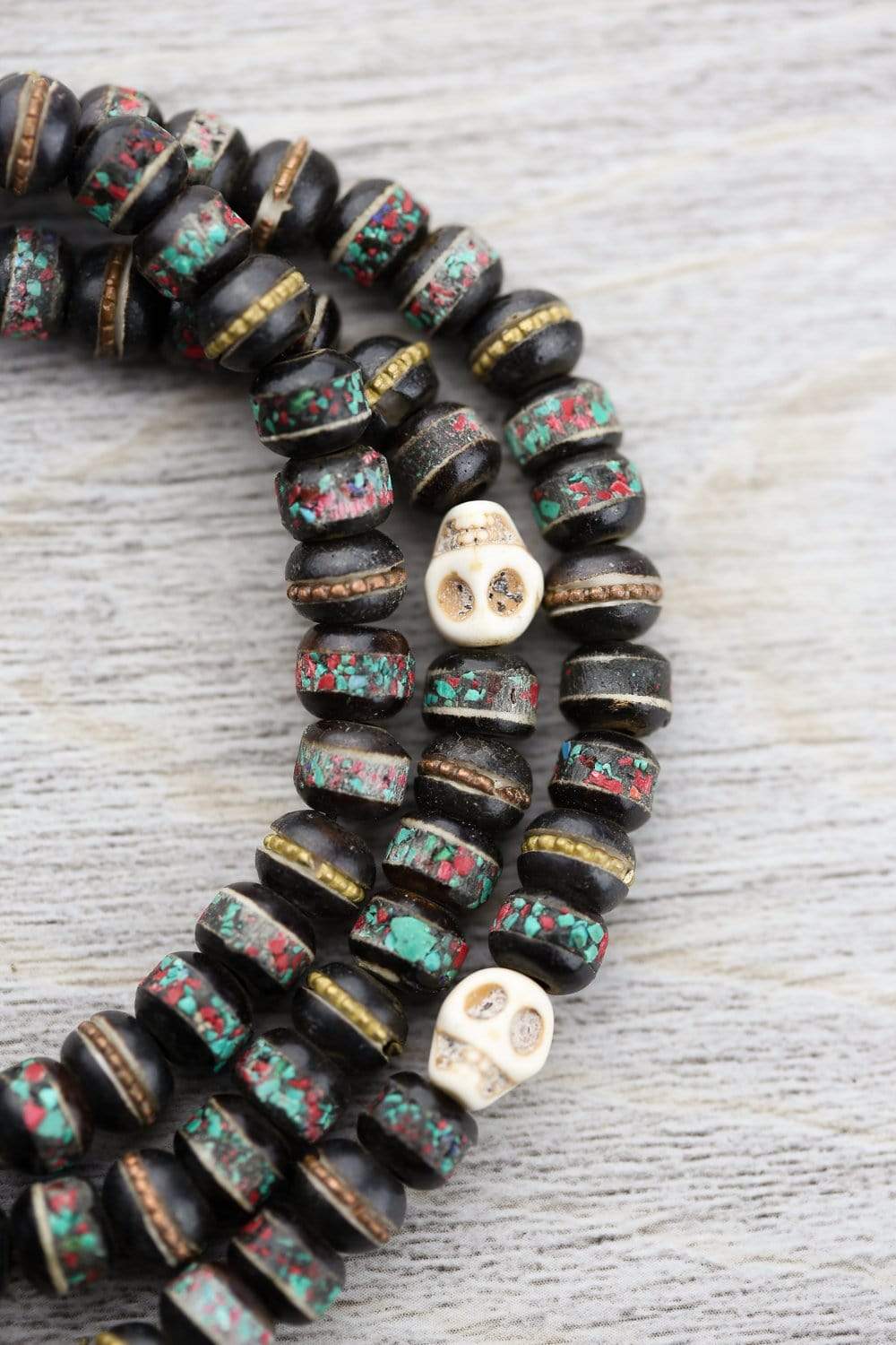 Inlaid Bone Impermanence Mala - Image 8