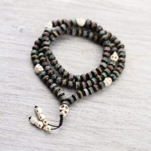 Inlaid Bone Impermanence Mala