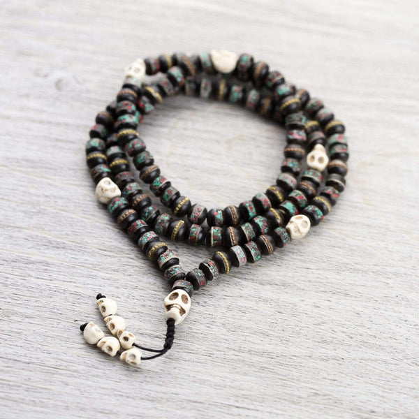 Inlaid Bone Impermanence Mala