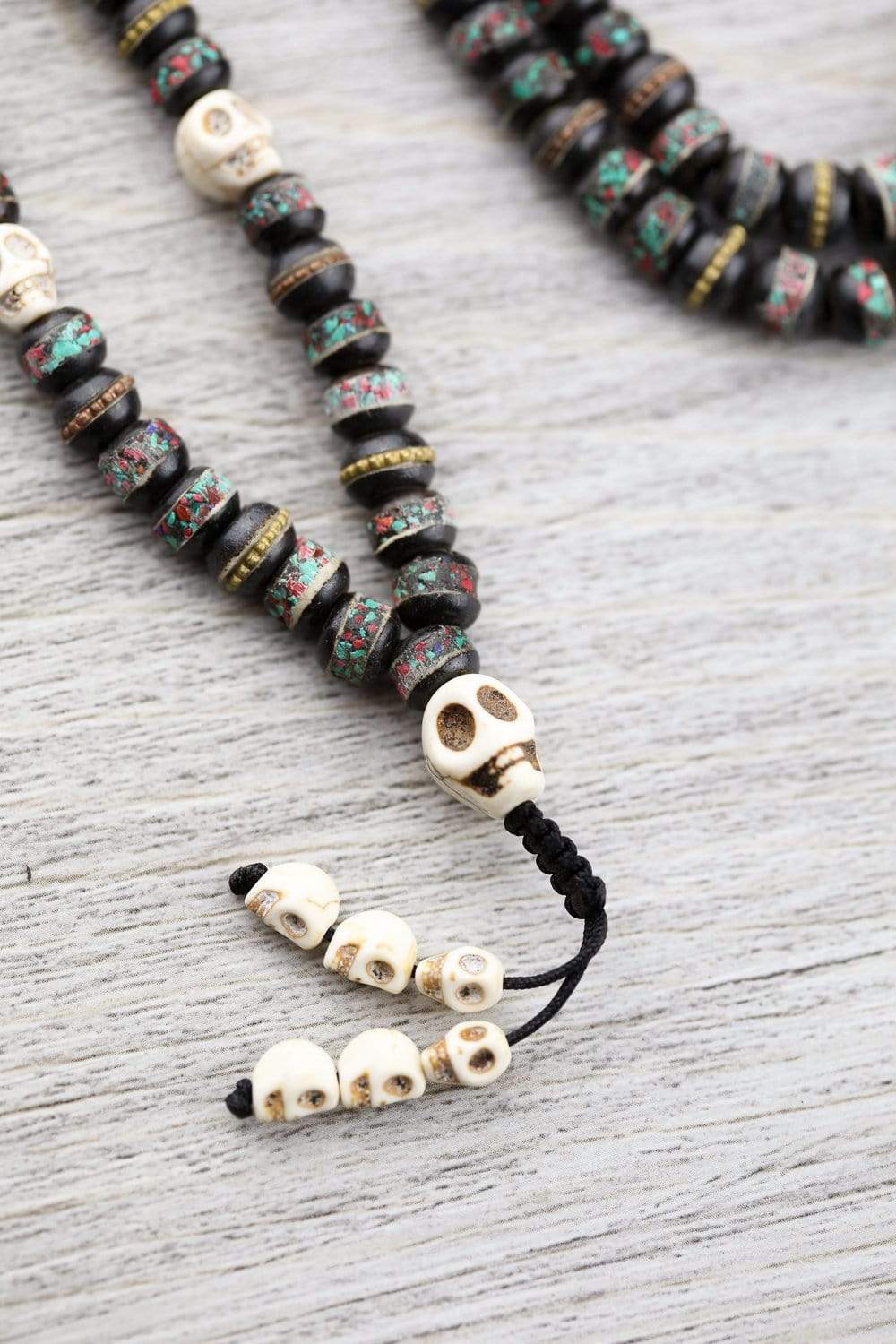 Inlaid Bone Impermanence Mala - Image 5