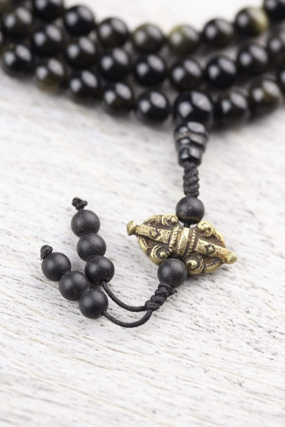 Negativity Blocking Obsidian Mala - Image 12