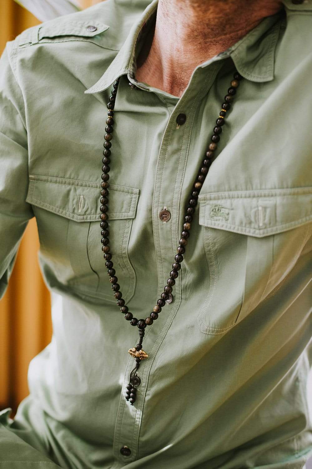 Negativity Blocking Obsidian Mala - Image 7