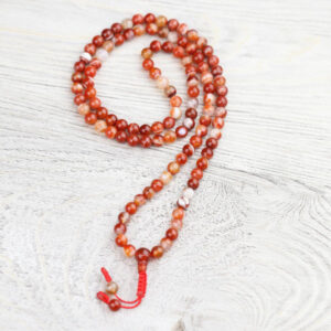 Sardonyx Fire Agate Mala