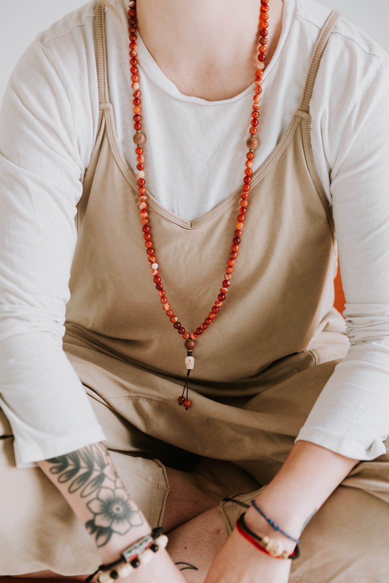 Sardonyx Flame of Impermanence Mala - Image 4