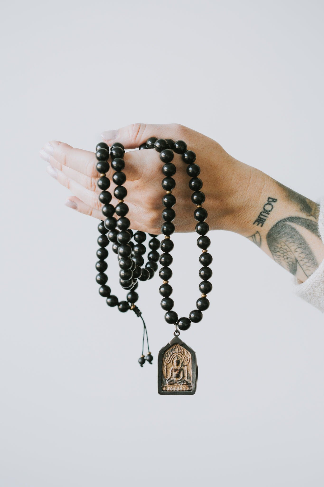 Shungite Mineral Healer & Thai Amulet Mala - Image 3