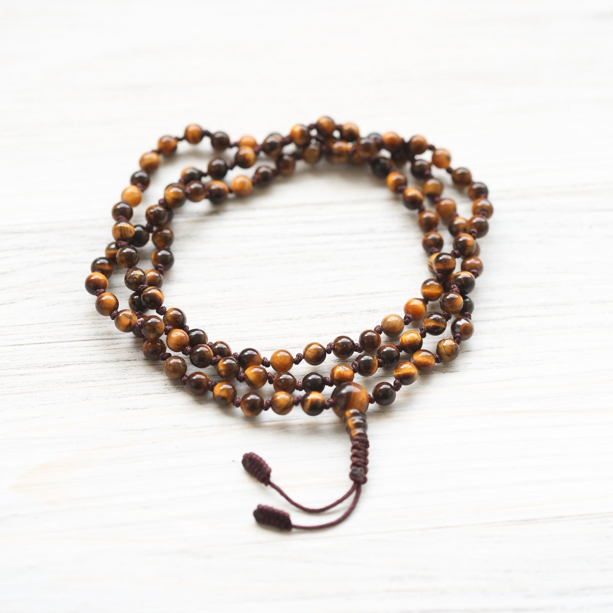 The Ritual™ Knotted Mala - Tiger Eye - Image 2