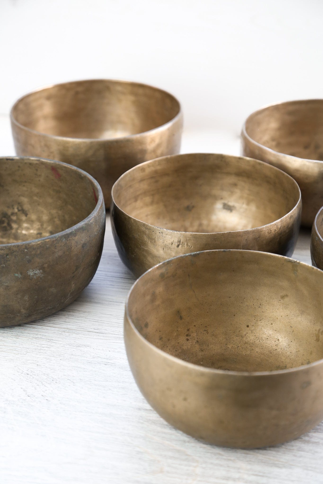 Antique Seven Chakra Singing Bowl Set - Energy & Transformation - Image 3