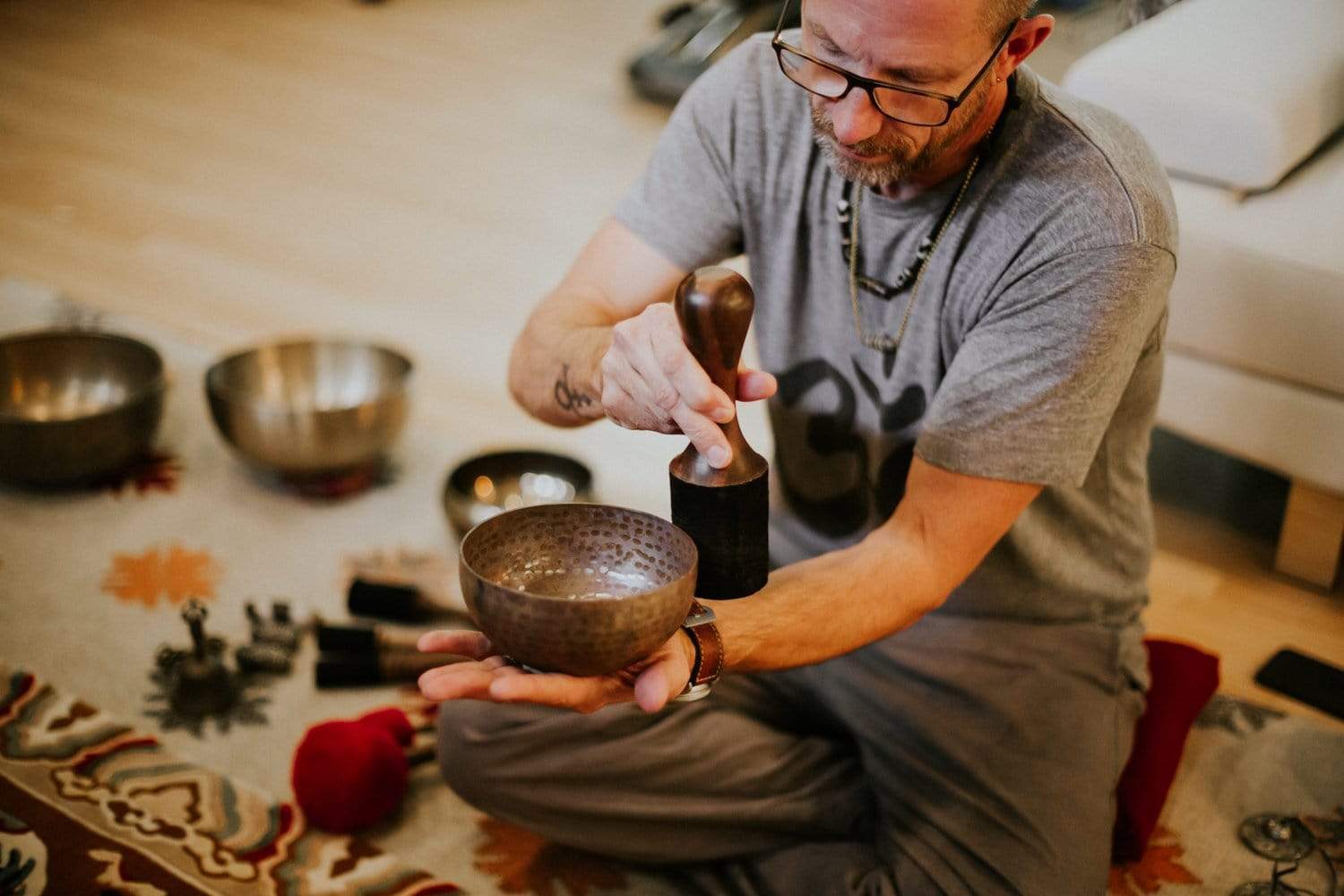 DharmaShop Singing Bowl Gift Set of 3 - Image 11