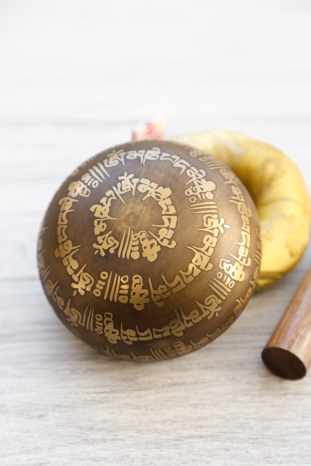 Golden Compassion Singing Bowl Gift Set - Image 7