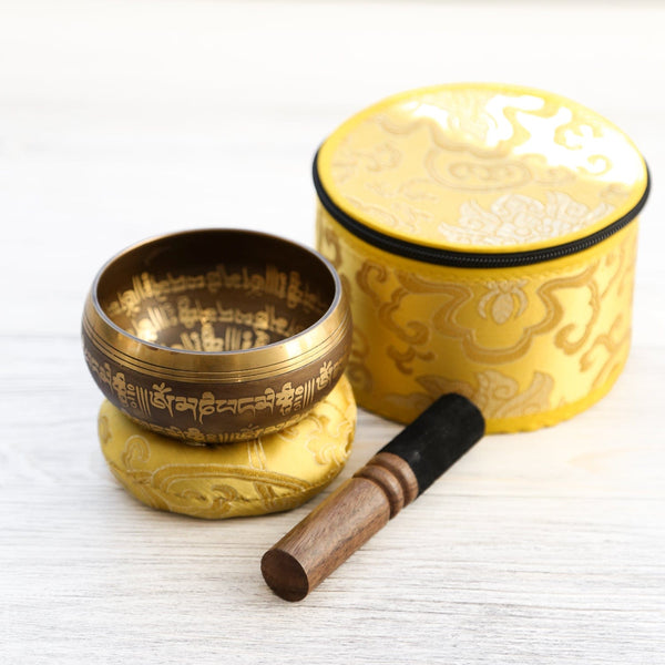 Golden Compassion Singing Bowl Gift Set