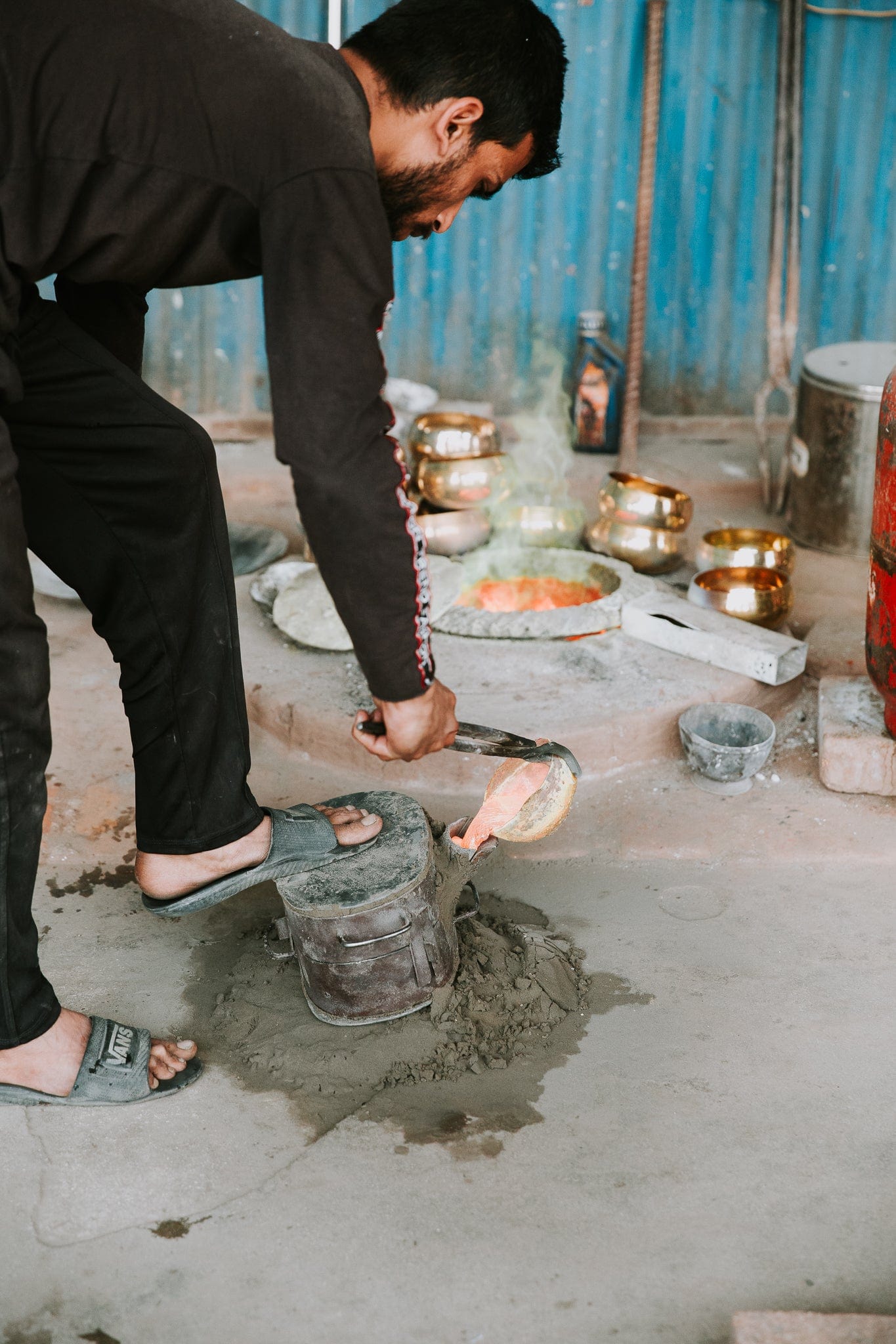 Hand-Hammered Tibetan Bowl Pairing - Image 13