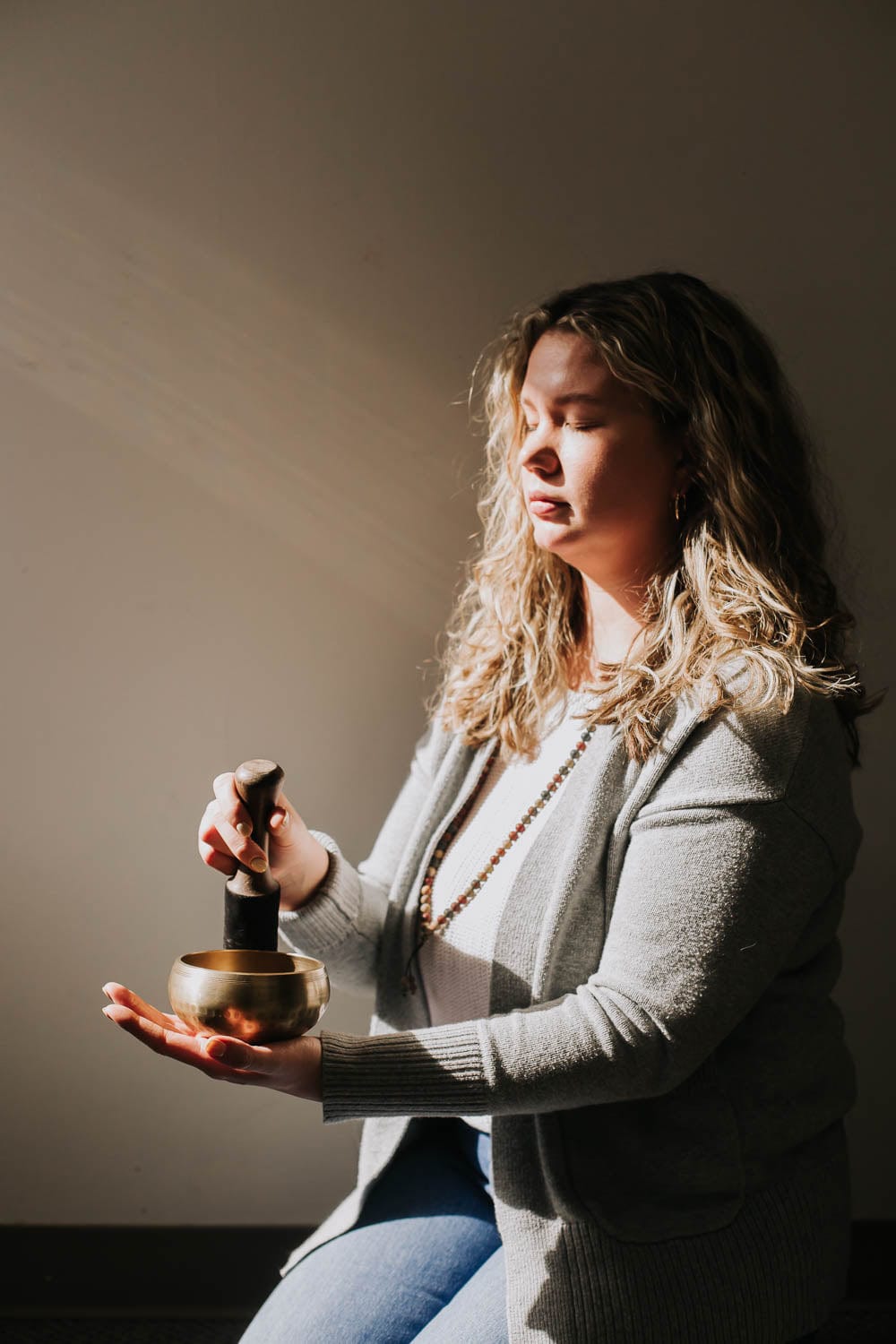 Authentic Hand-Hammered Tibetan Singing Bowl Set - Image 20