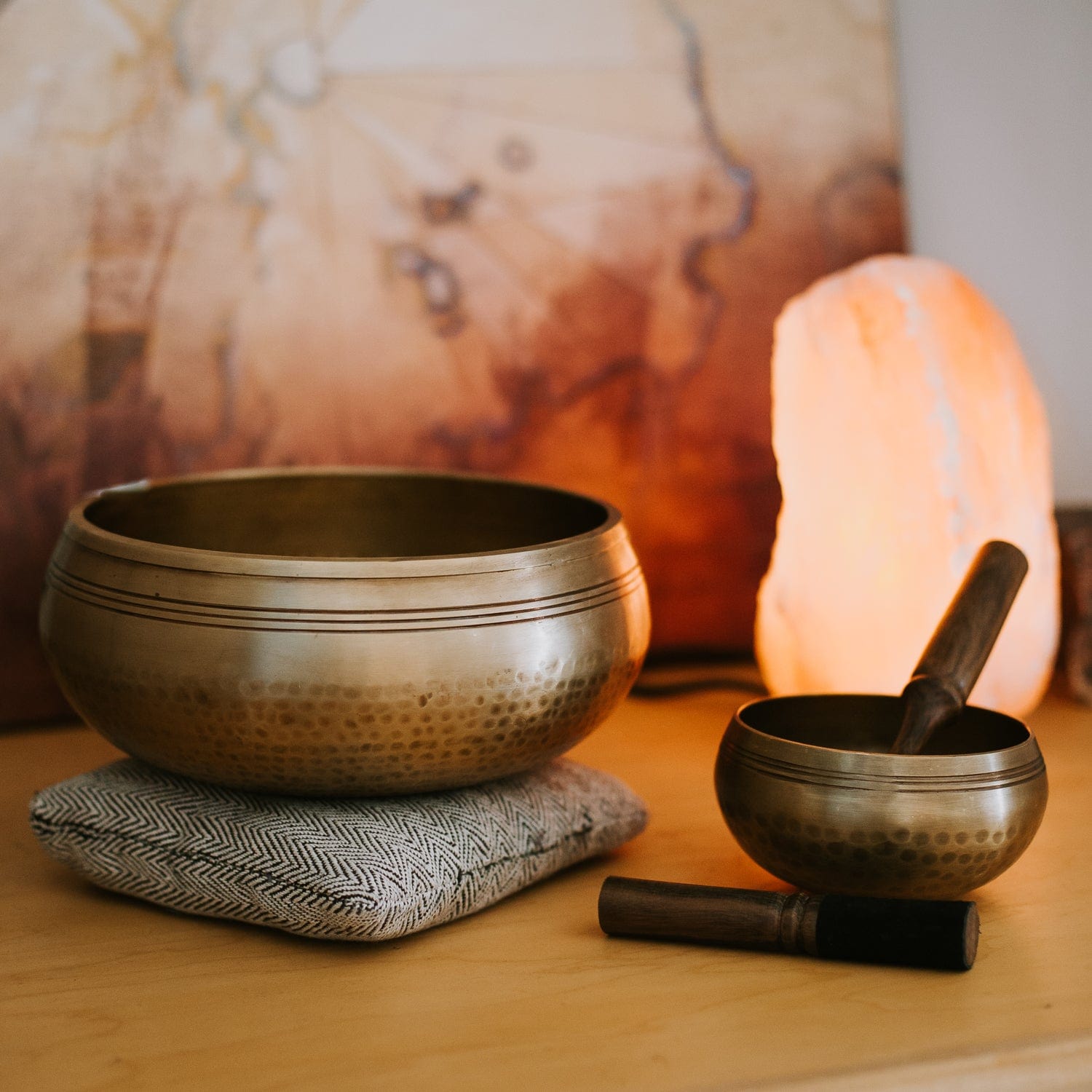 Hand-Hammered Tibetan Bowl Pairing - Image 5