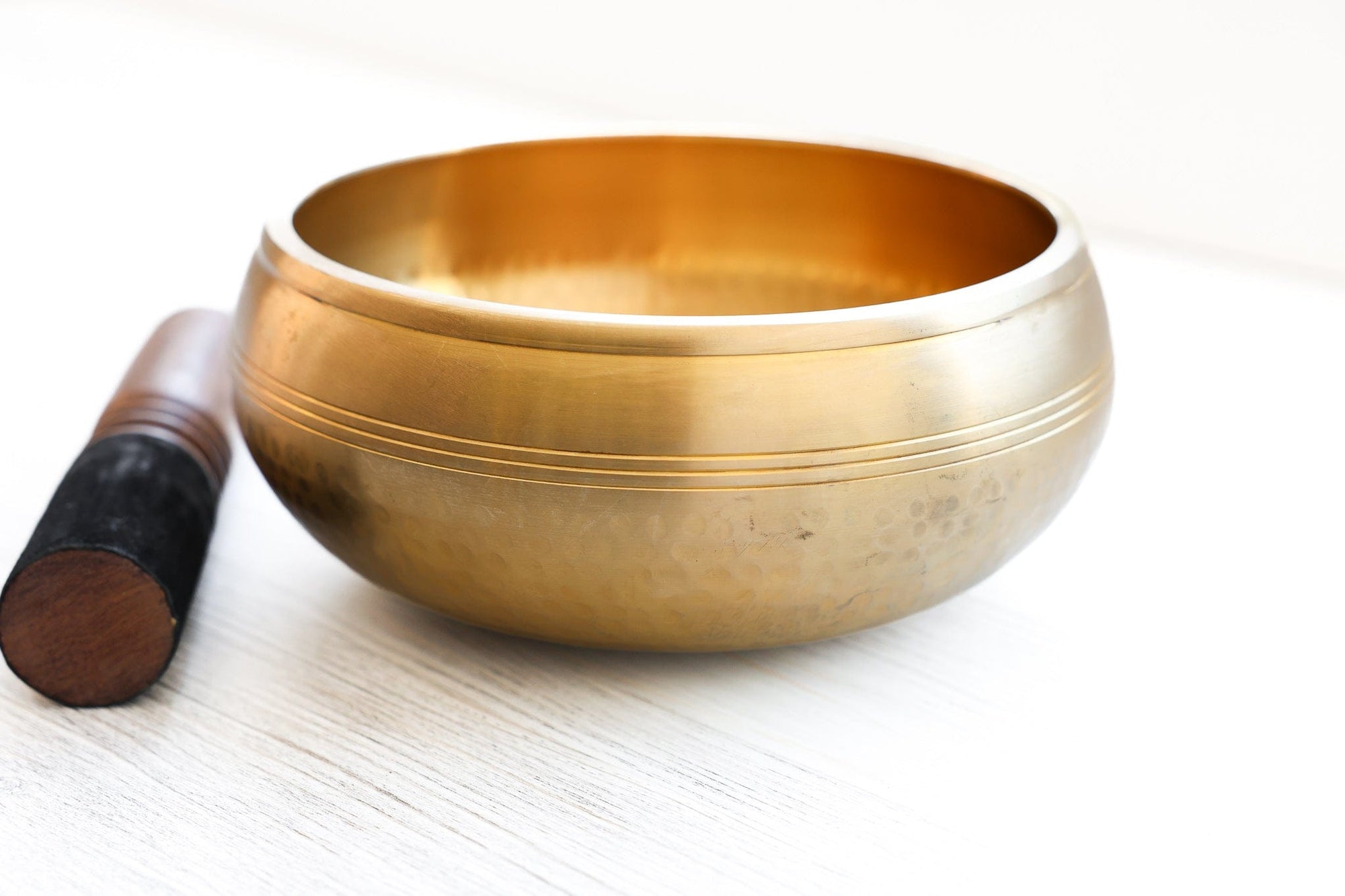 Large Hand Hammered Tibetan Bowl Set - Image 11