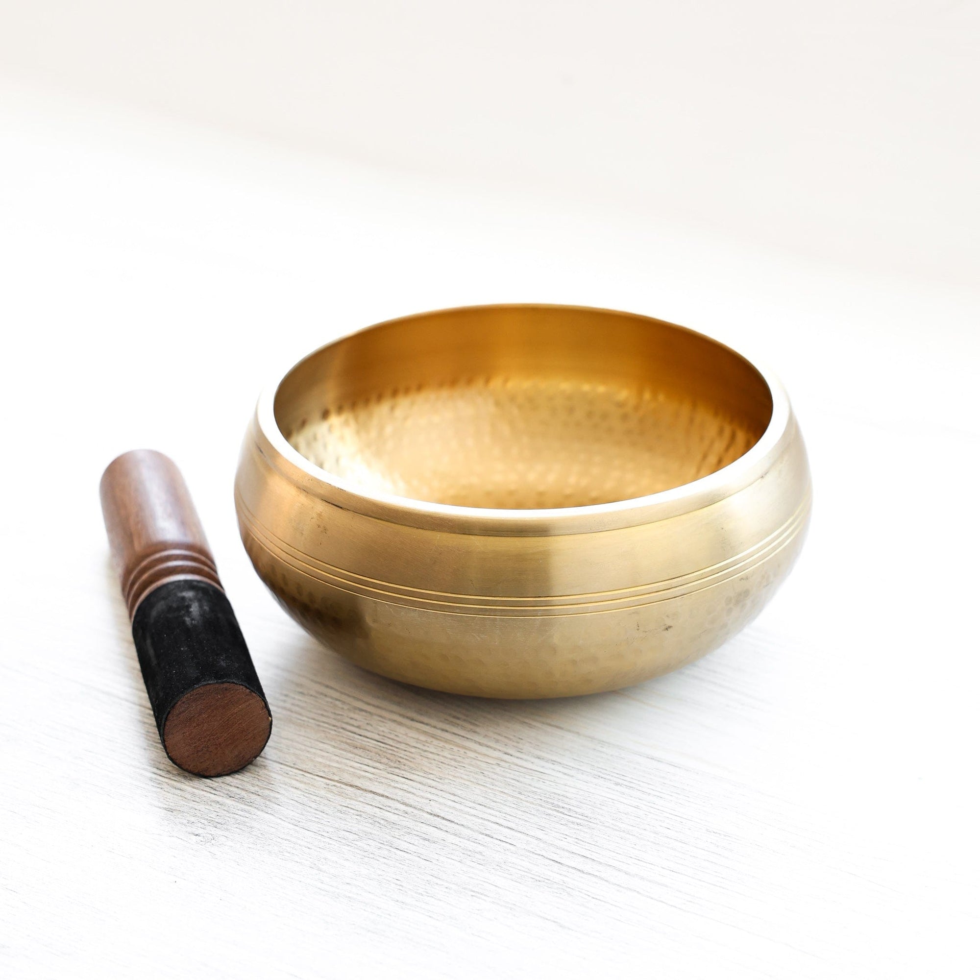 Large Hand Hammered Tibetan Bowl Set - Image 9