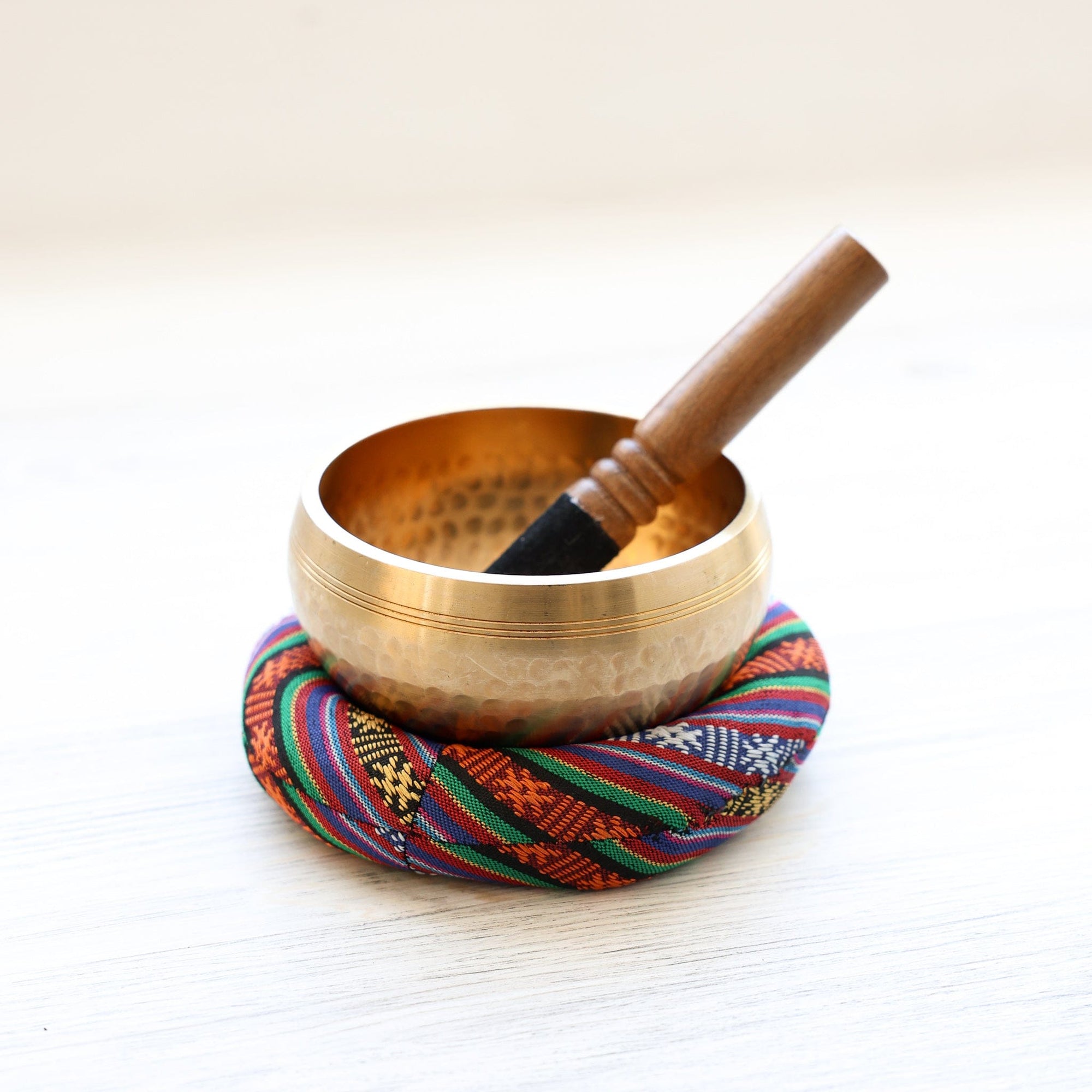 Tibetan Singing Bowl Duo: Hand Hammered & Fire Bowl Set - Image 13