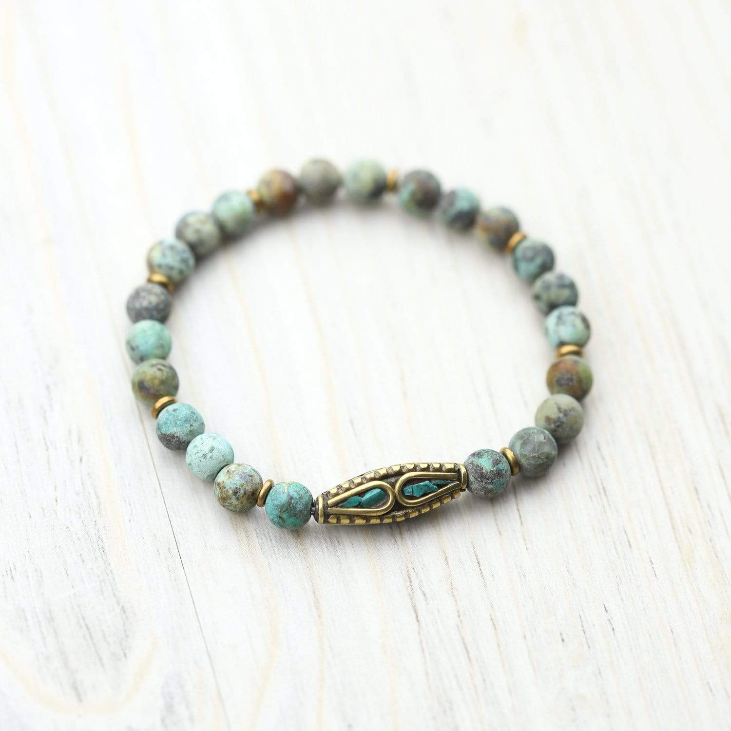 African Turquoise Self-Expression Bracelet - Image 2