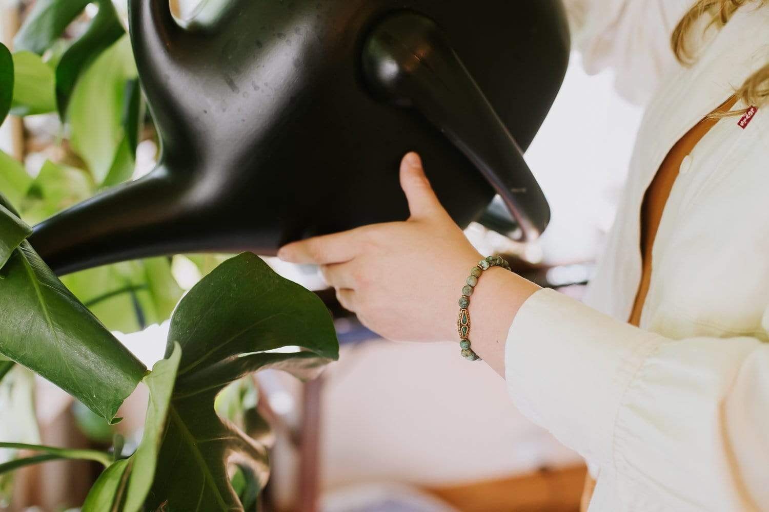 African Turquoise Self-Expression Bracelet - Image 6