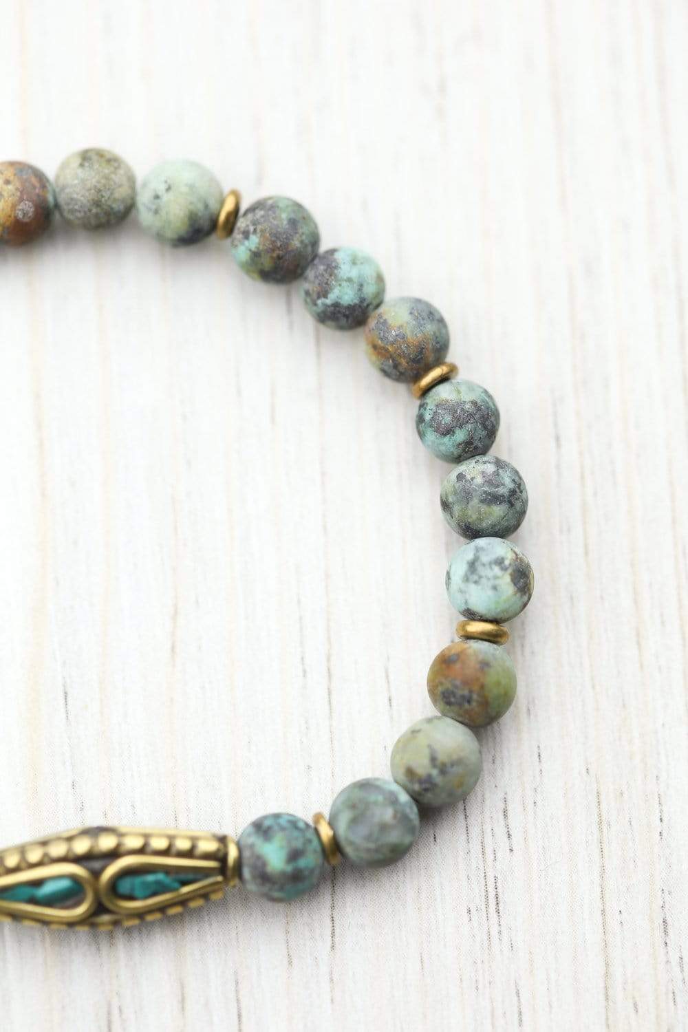 African Turquoise Self-Expression Bracelet - Image 7