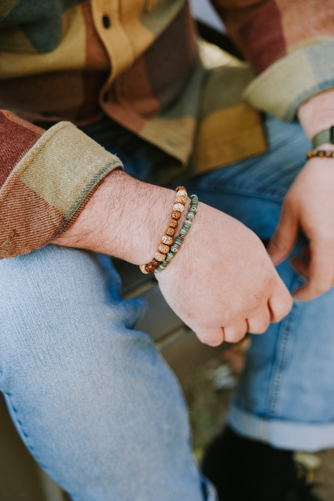 Anchor & Bloom - Lotus & Rudraksha Bracelet - Image 3