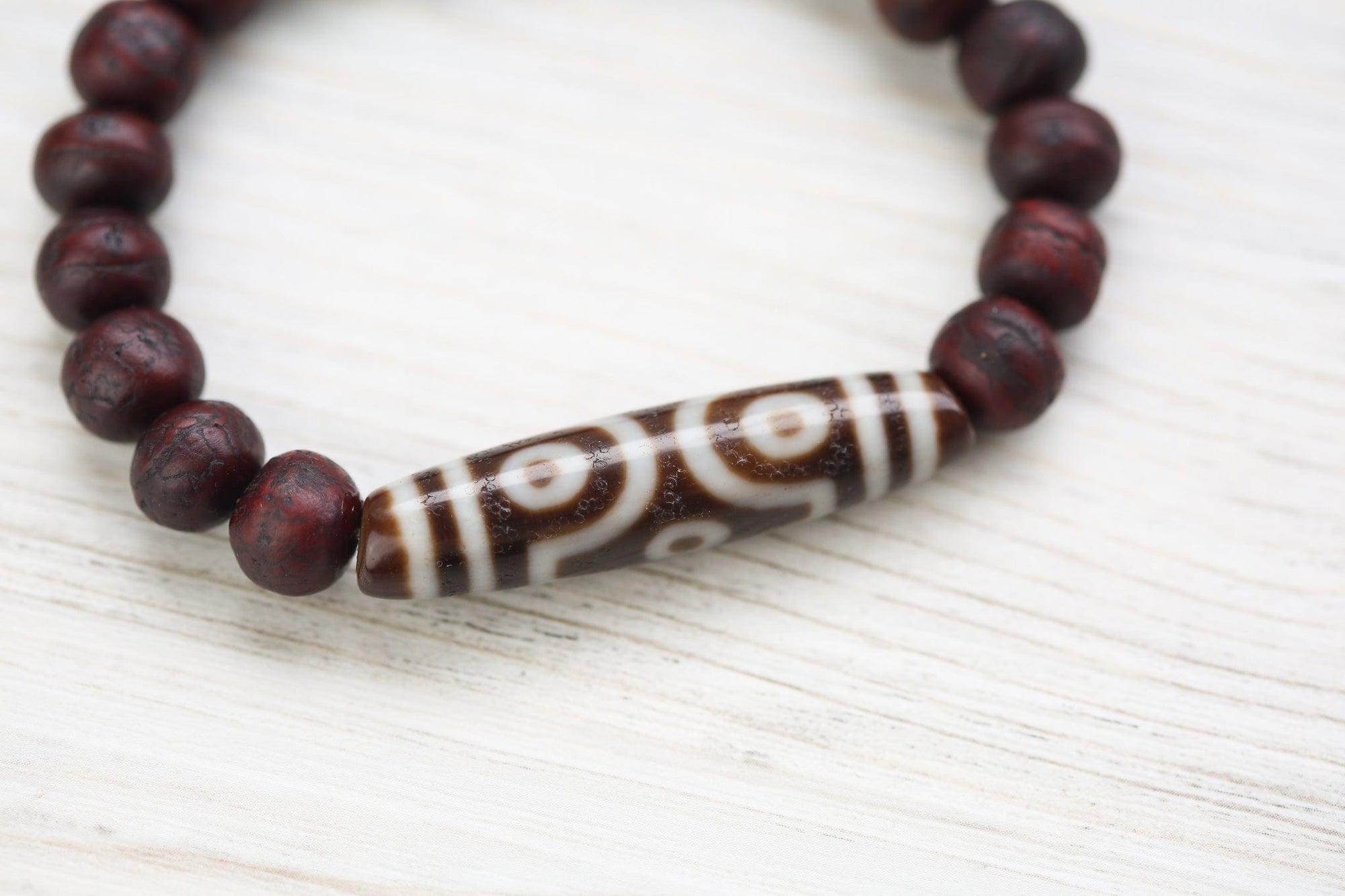 Antique Bodhi Dzi Bracelet - Image 11