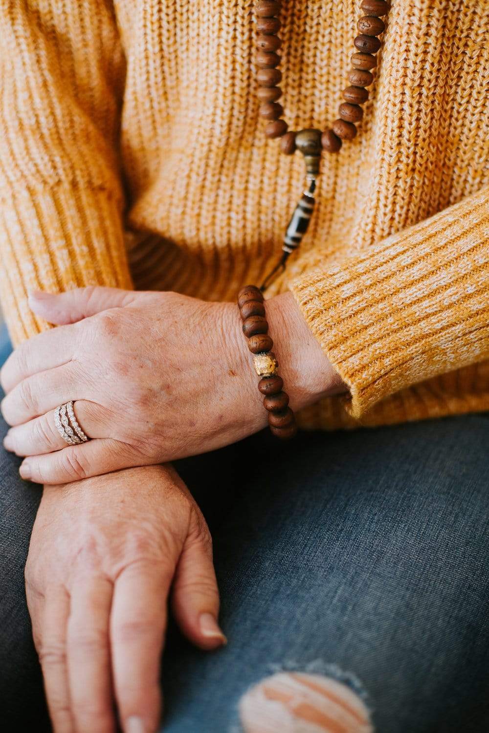 Bodhi & Monk Made Buddha Bead Wrist Mala - Image 3