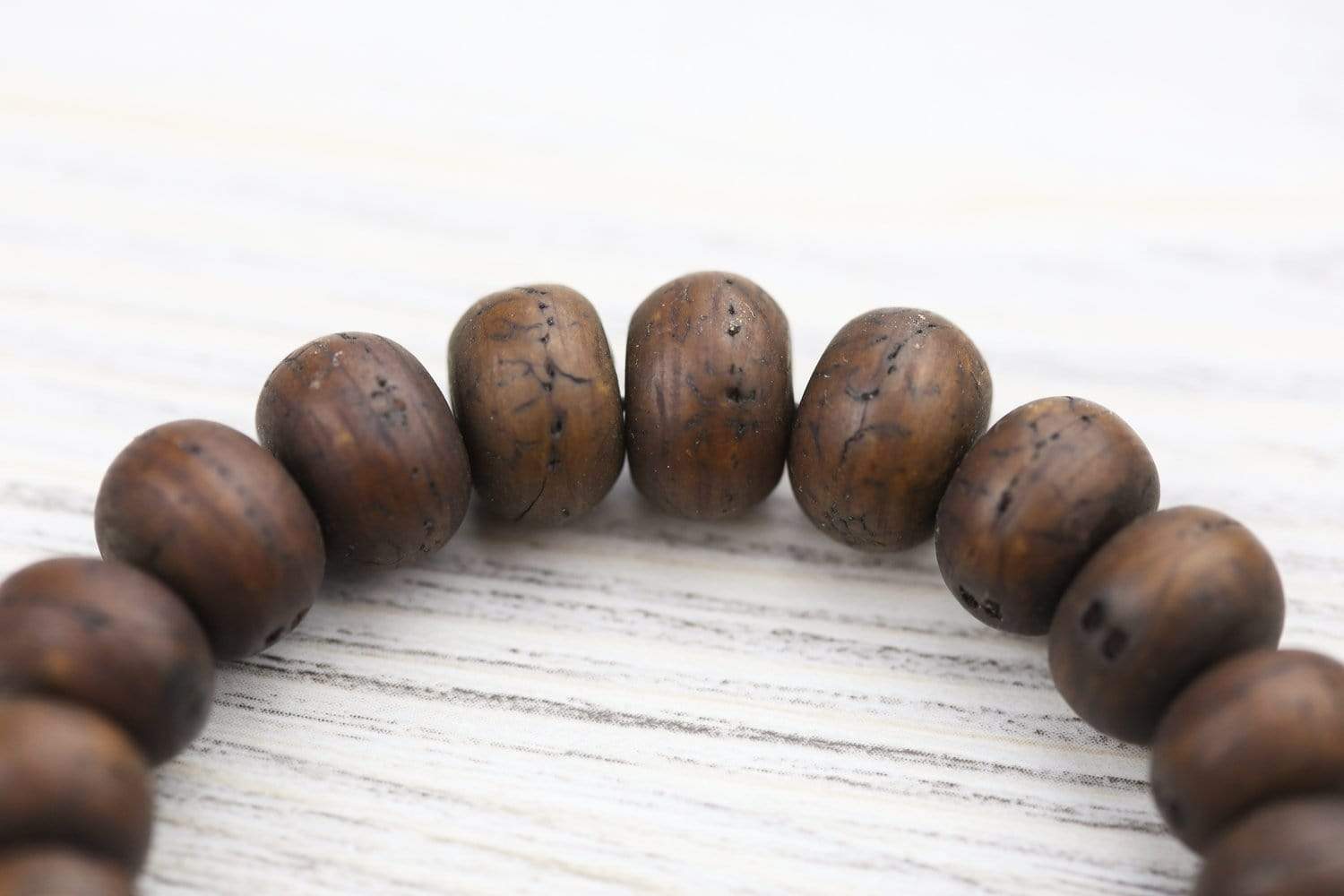 Bodhi Seed and Amber Wrist Mala - Image 8