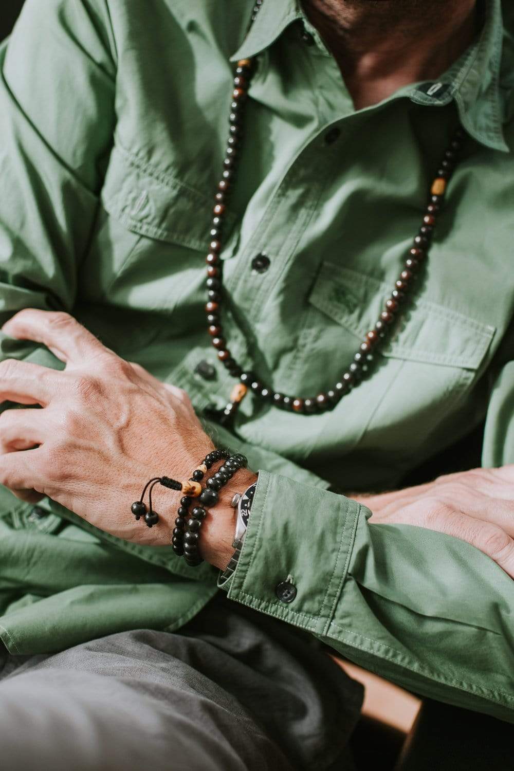 Bone and Skull Impermanence Wrist Mala - Image 3