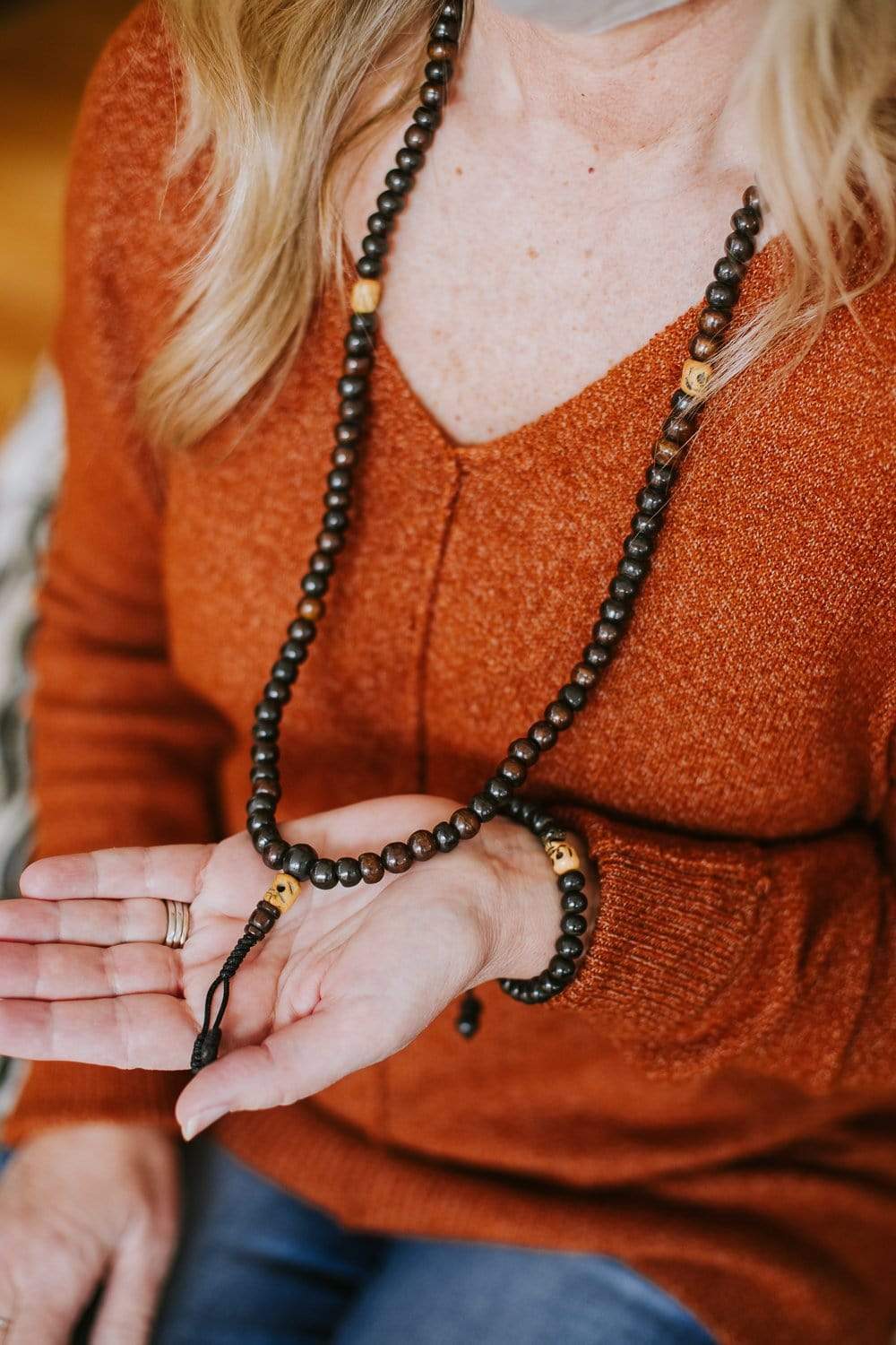 Bone and Skull Impermanence Wrist Mala - Image 8