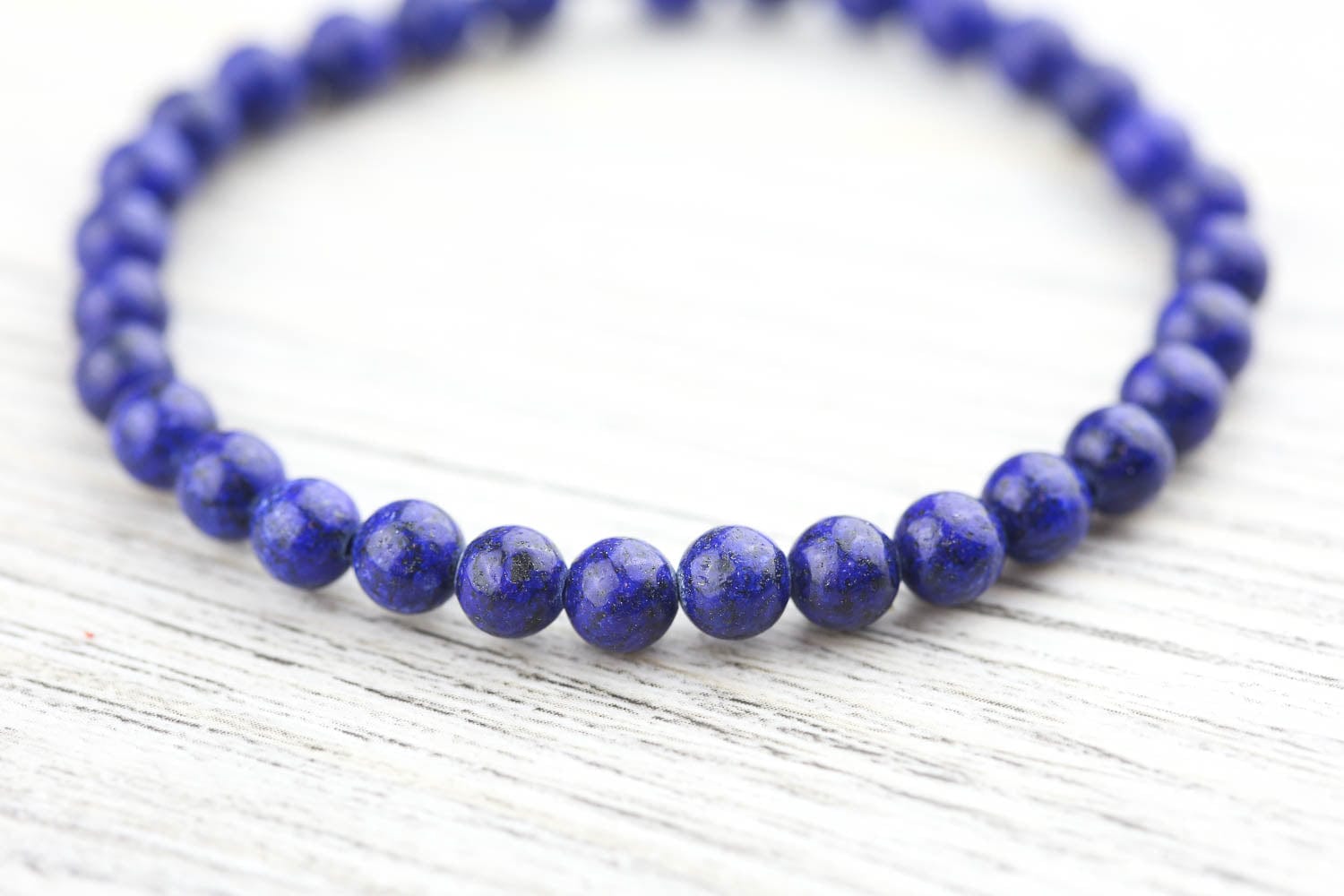 Celestial Blue Lapis Everyday™ Mala Bracelet - Image 5