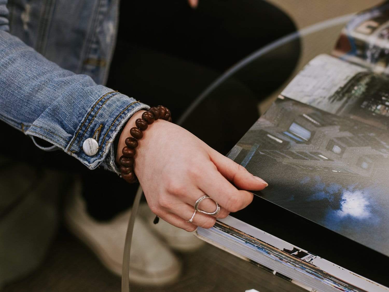 Dark Bodhi Seed Wrist Mala - Image 8