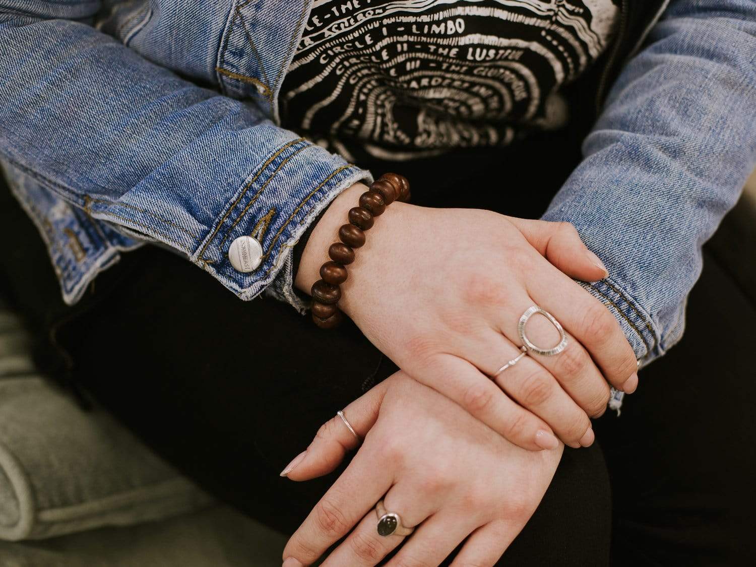 Dark Bodhi Seed Wrist Mala - Image 10