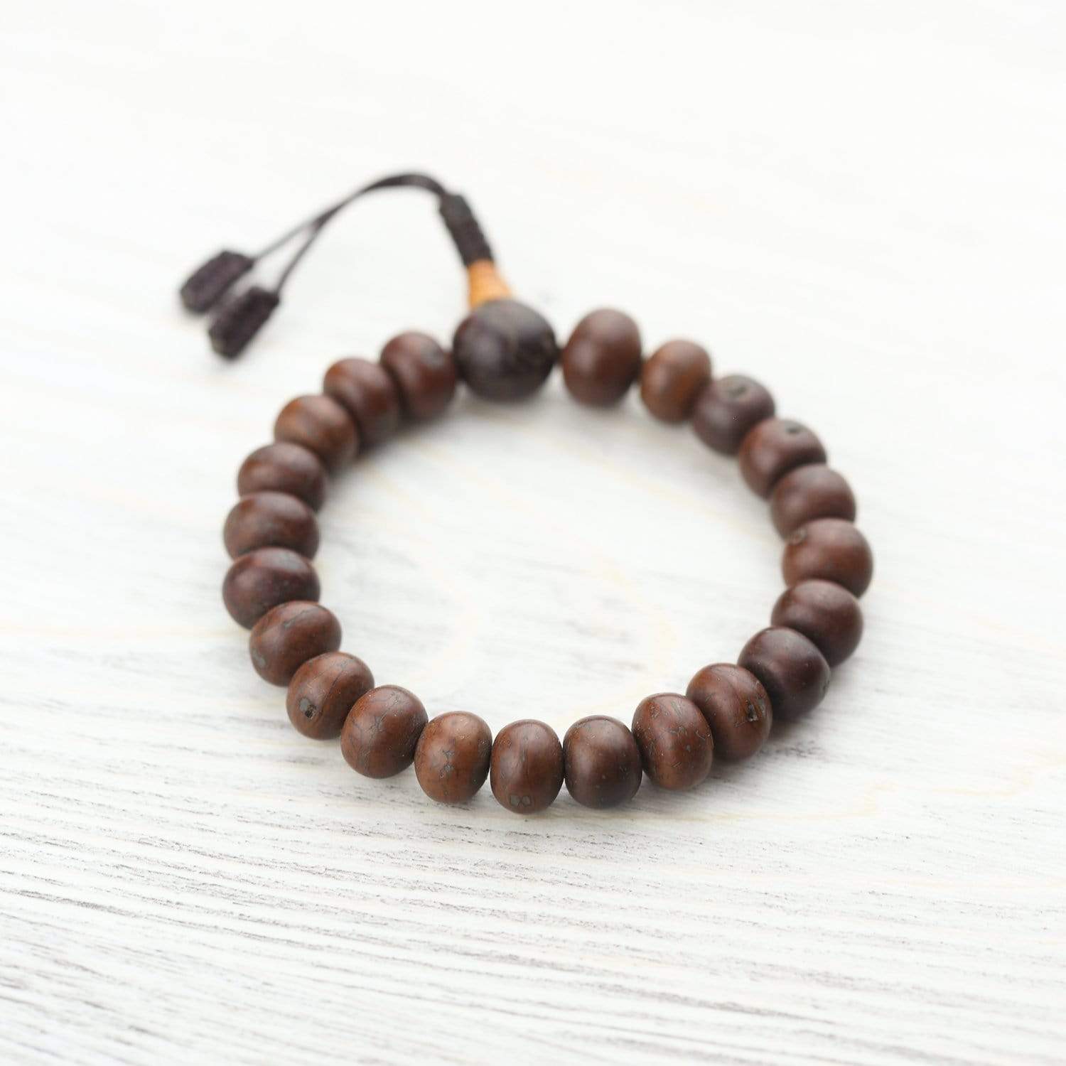 Dark Bodhi Seed Wrist Mala - Image 2
