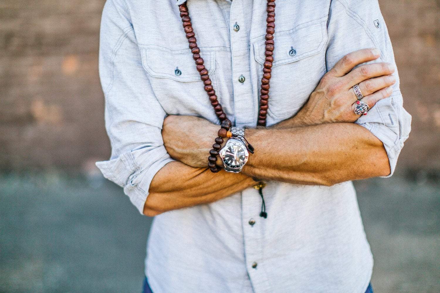 Dark Bodhi Seed Wrist Mala - Image 7
