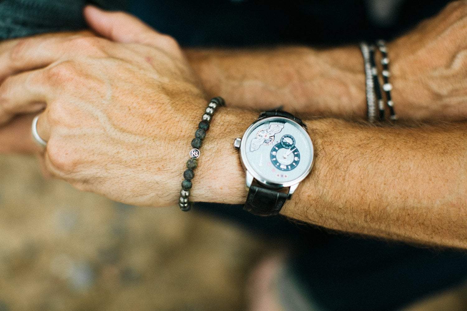 Dragon's Blood Root Chakra Wrist Mala - Image 6