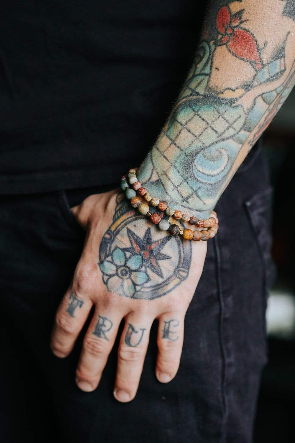 Earthy Riverstone Double Wrap Bracelet - Image 4