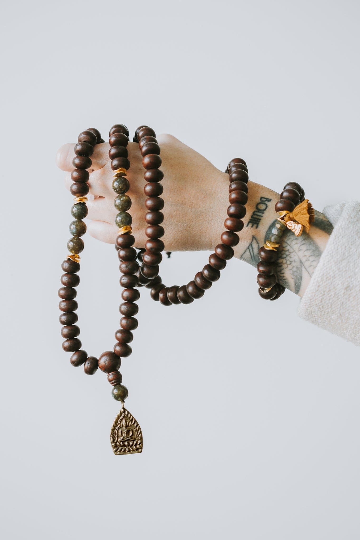 Energizing Bodhi Seed Wrist Mala - Image 8