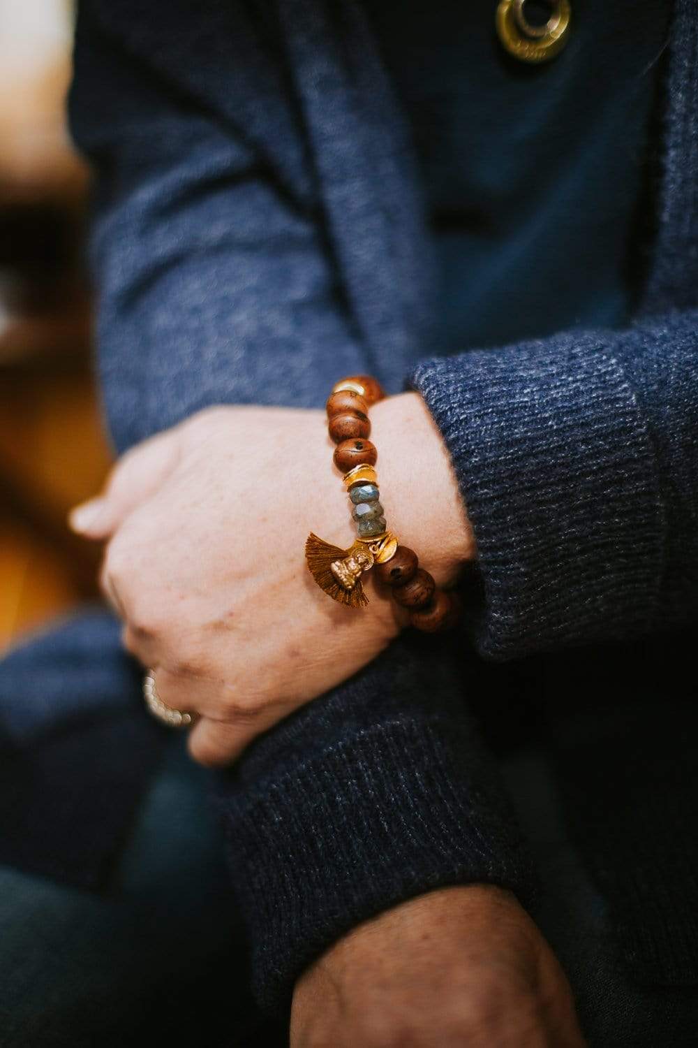 Energizing Bodhi Seed Wrist Mala - Image 6