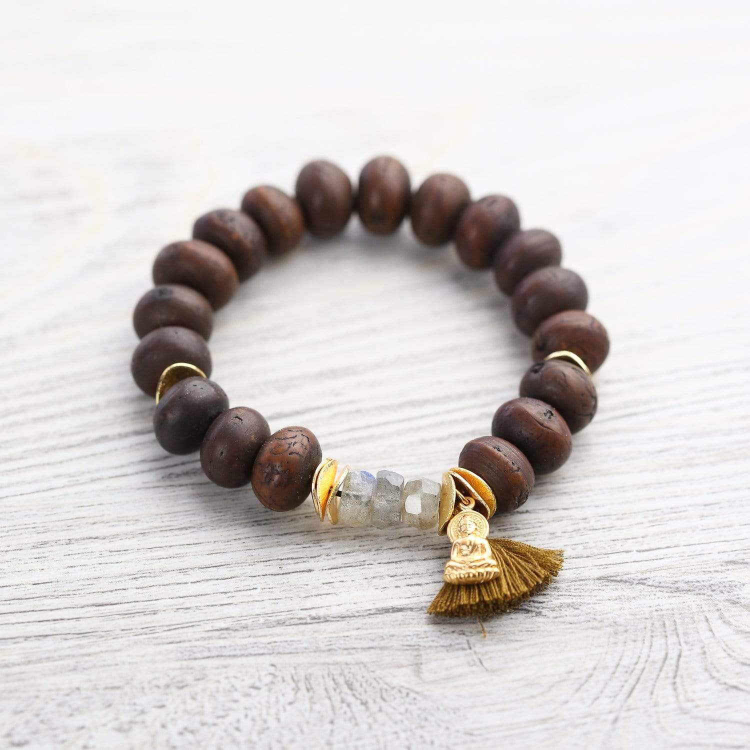 Energizing Bodhi Seed Wrist Mala - Image 2