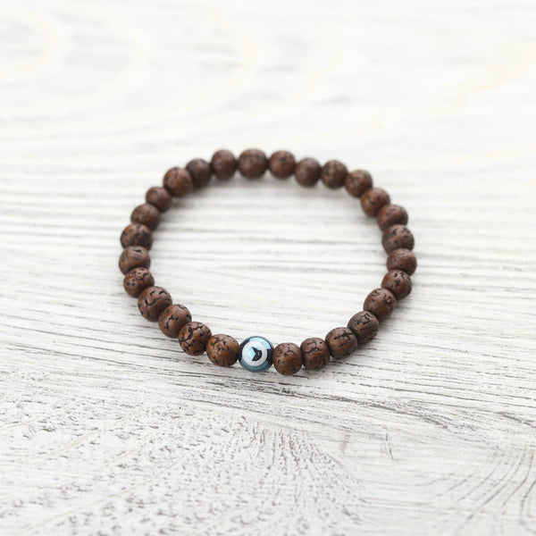 Evil Eye Rudraksha Protection Bracelet