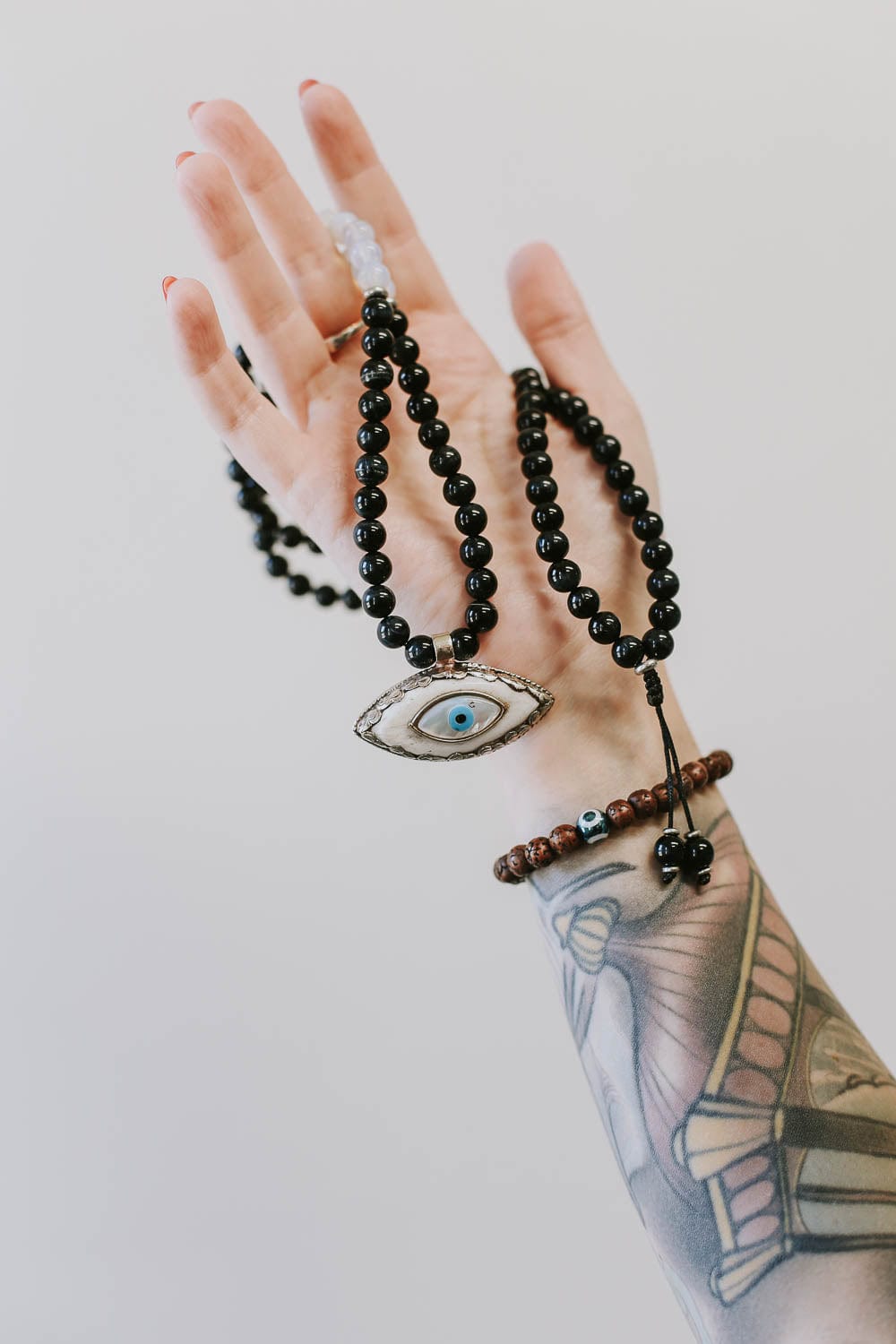 Evil Eye Rudraksha Protection Bracelet - Image 12